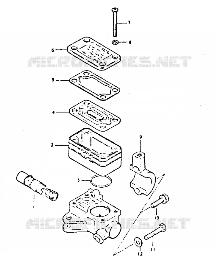FRONT HOOFDREMCILINDER Suzuki MOTO 400 GSX 1981  GSX400EX(T/X)
