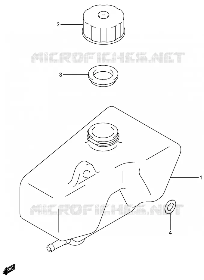 OLIE TANK Suzuki MOTO 50 JR 2002  JR50K2(P3/P28)
