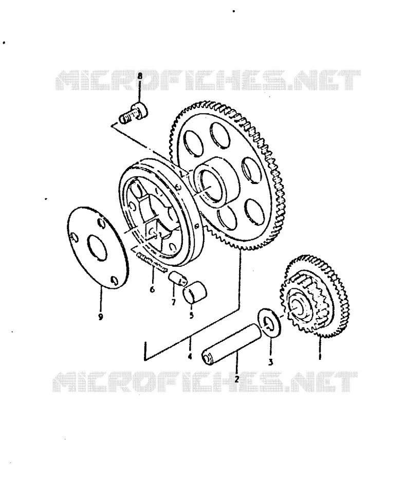 STARTMOTOR CLUTCH Suzuki MOTO 750 GSX 1981  GSX750X(T/X)