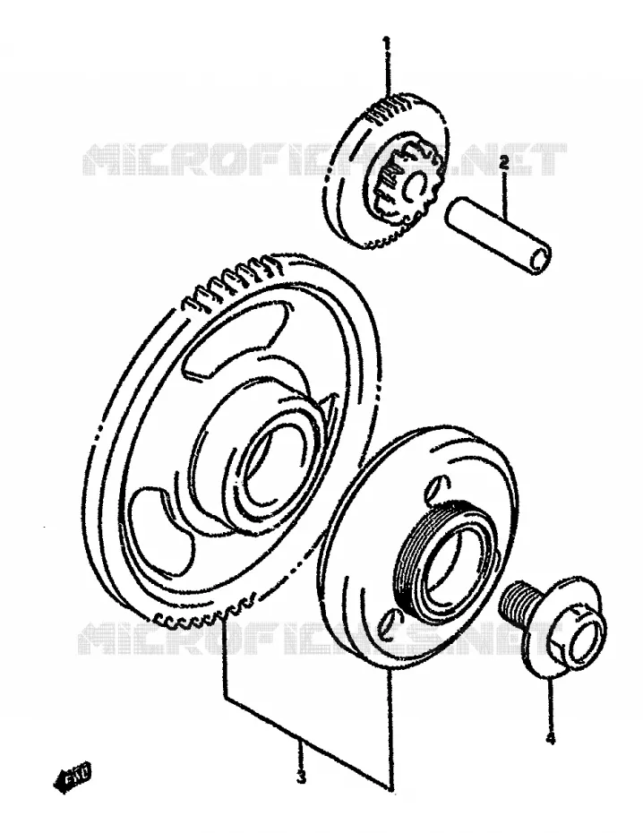 STARTMOTOR CLUTCH Suzuki MOTO 750 GSX-F 1993  GSX750FP(K-T)