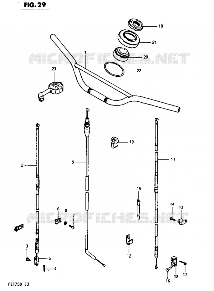 STUUR Suzuki MOTO 175 PE 1983  PE175D(Z/D)