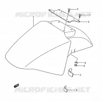 FRONT FENDER voor Suzuki GSX-F 750 1995