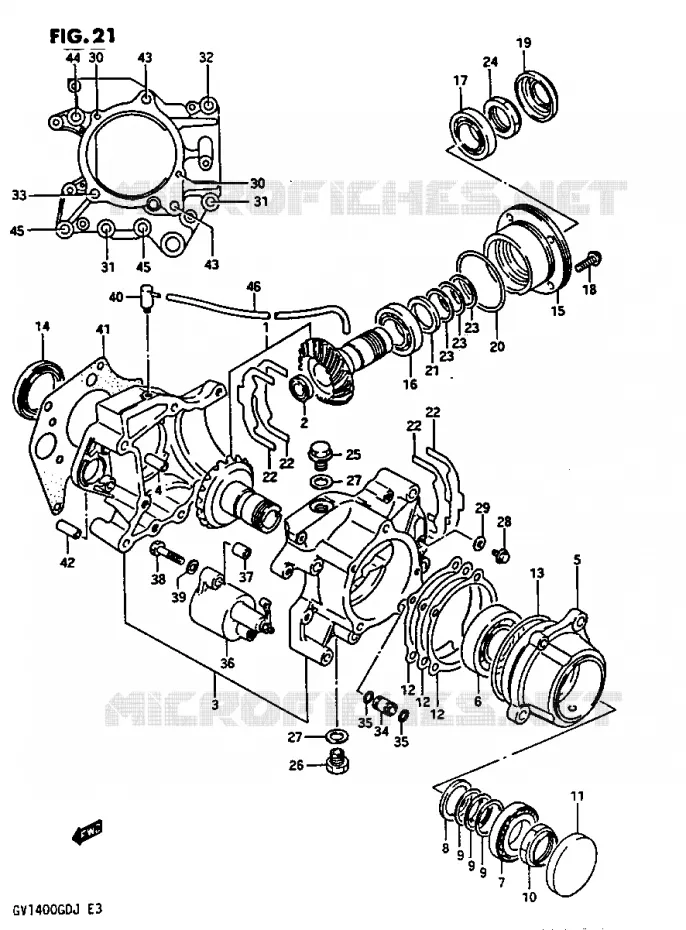 AANDRIJFAS Suzuki MOTO 1400 CAVALCADE 1987  GV1400GCH(G/H/J)