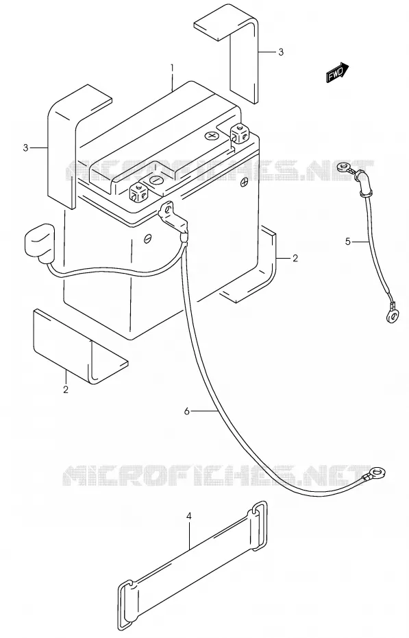 ACCU Suzuki MOTO 250 MARAUDER 2003  GZ250K3(P3)