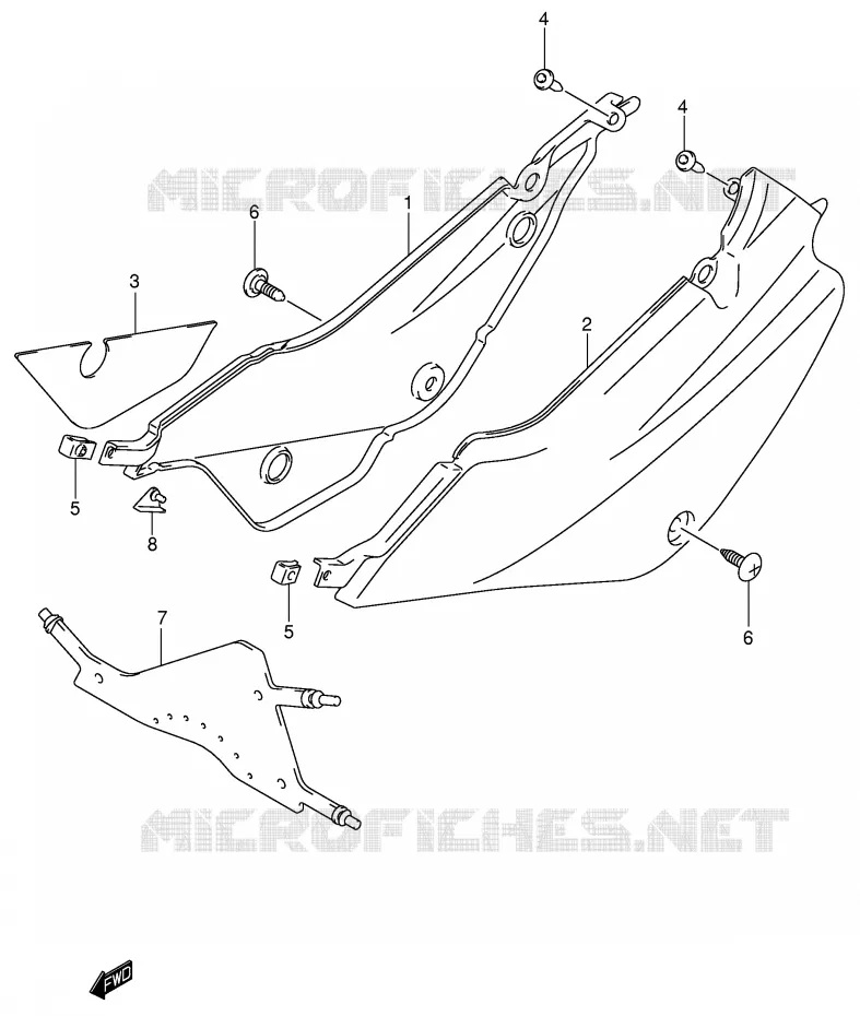 ACHTER KUIP Suzuki MOTO 80 JR 2003  JR80K3(P3/P28)