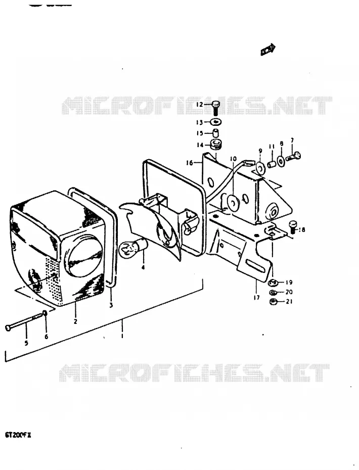 ACHTERLICHT Suzuki MOTO 200 GT 1999  GT200EX(X)