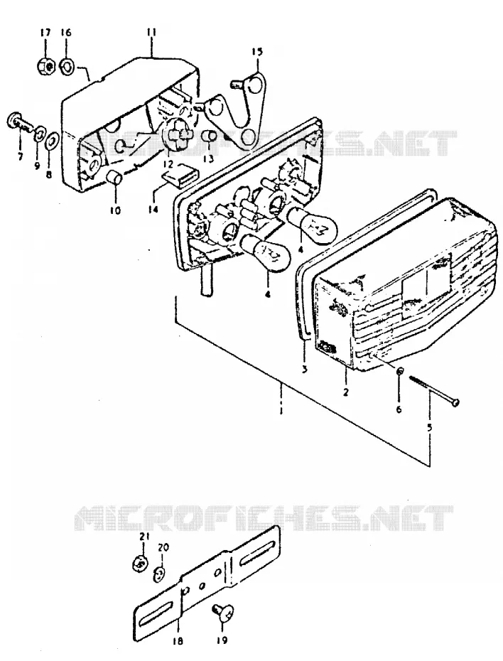 ACHTERLICHT Suzuki MOTO 400 GSX 1980  GSX400SX(T/X)