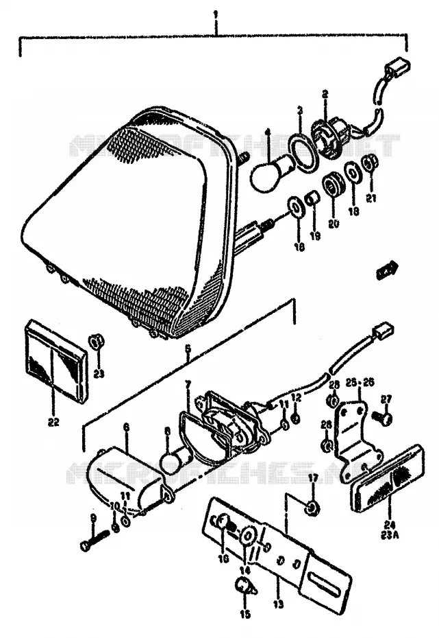 ACHTERLICHT Suzuki MOTO 750 GSX-F 1993  GSX750FP(K-T)