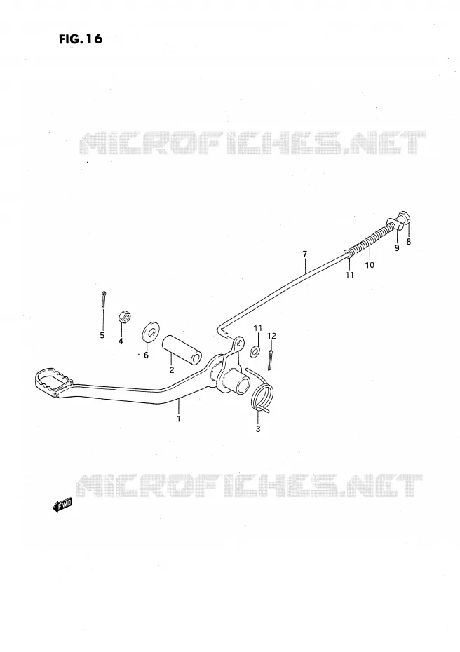 ACHTERREM Suzuki MOTO 50 JR 1995  JR50S(P3)