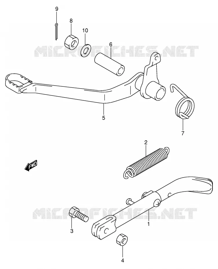 ACHTERREM Suzuki MOTO 50 JR 2001  JR50K1(P3/P28)