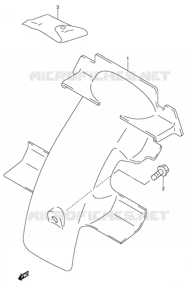 ACHTERSPATBORD Suzuki MOTO 50 JR 2003  JR50K3(P3/P28)