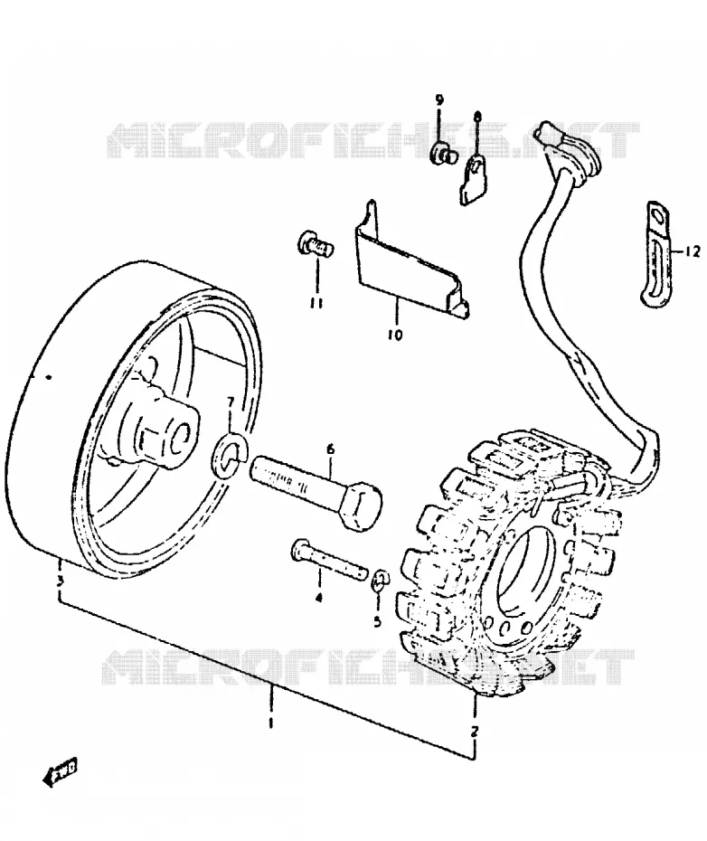 ALTERNATOR Suzuki MOTO 400 GSX 1981  GSX400EX(T/X)