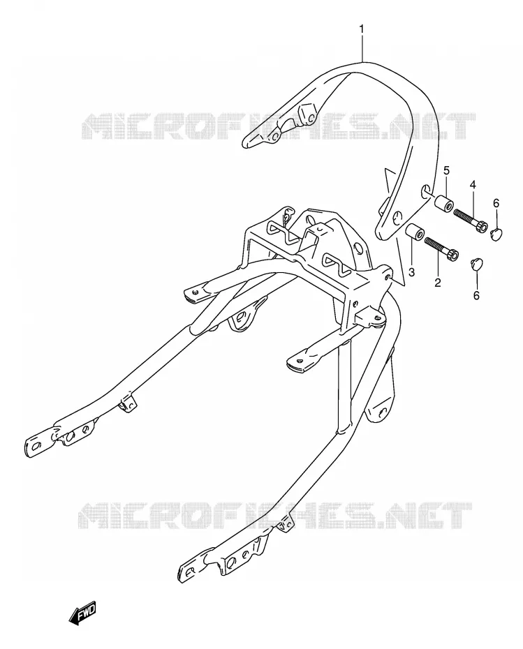 BACKREST Suzuki MOTO 750 GSX-F 1994  GSX750FR(E2)
