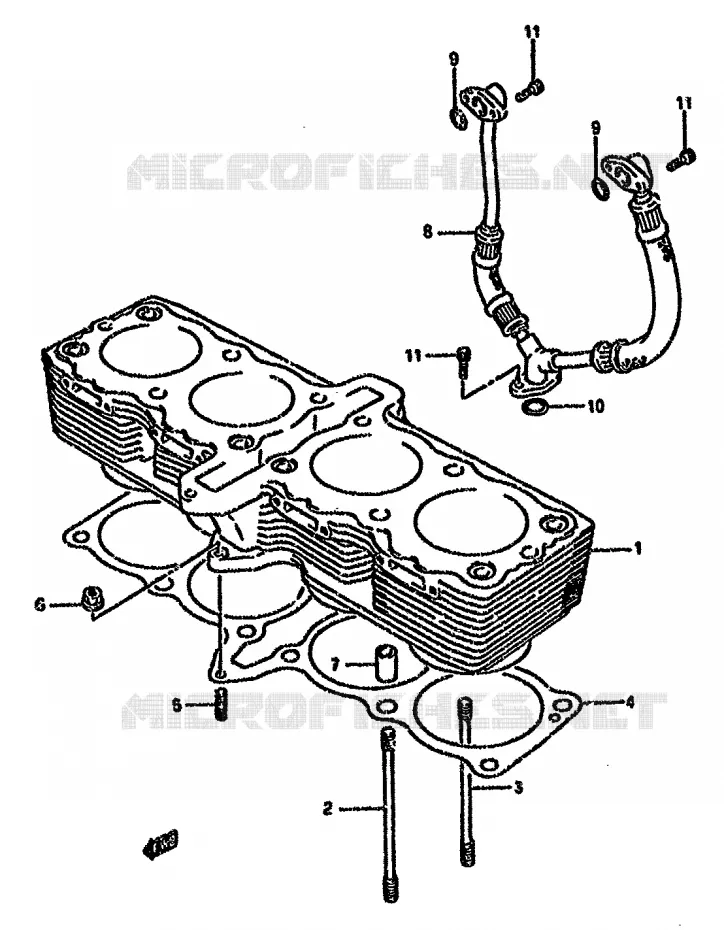 CILINDER Suzuki MOTO 750 GSX-F 1990  GSX750FSKL(K-T)