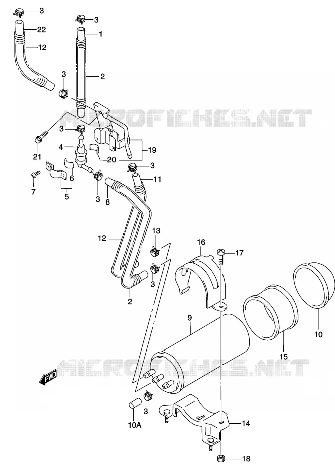 FUEL EVAP SYSTEM (P33) Suzuki MOTO 250 MARAUDER 2003  GZ250K3(K3)