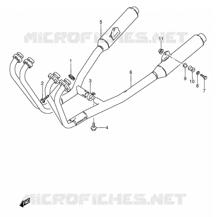 GELUIDDEMPER (MODELE J) Suzuki MOTO 600 GSX-F 1994  GSX600FU2R(E2)