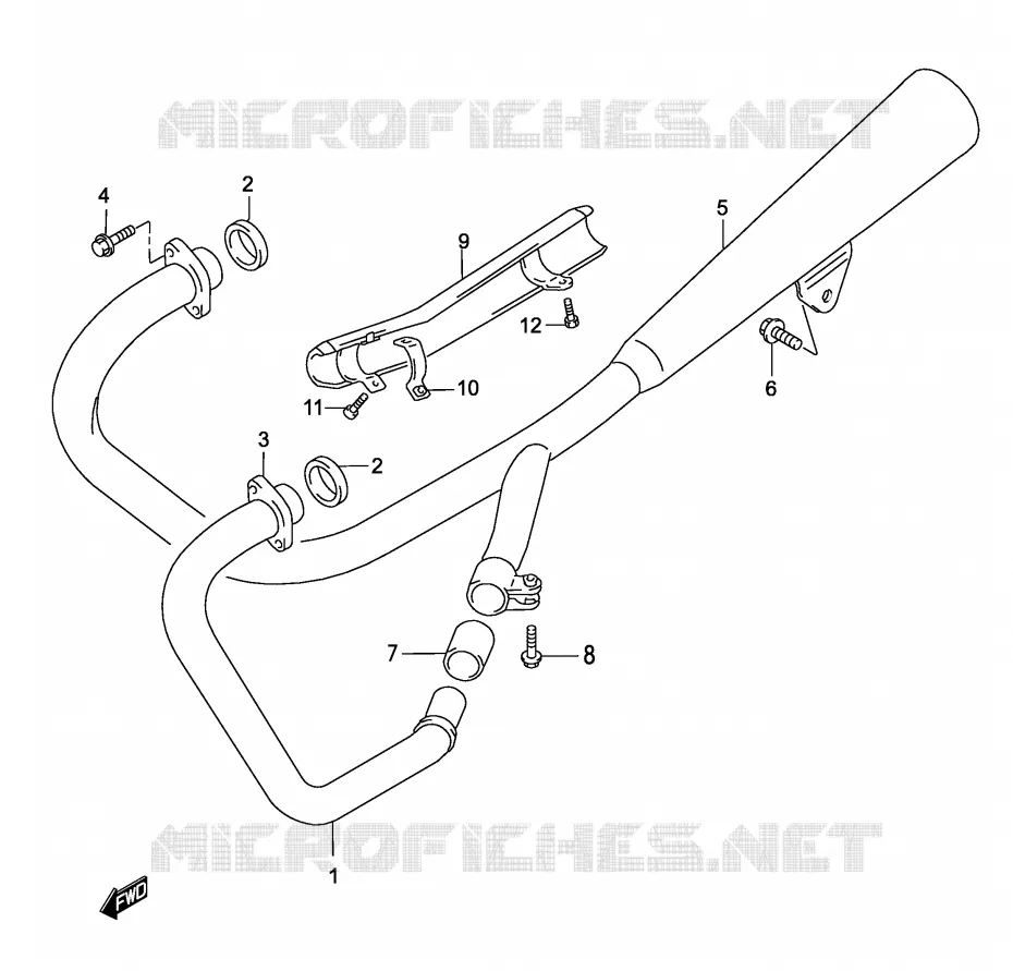 GELUIDDEMPER Suzuki MOTO 250 MARAUDER 2003  GZ250K3(P19)