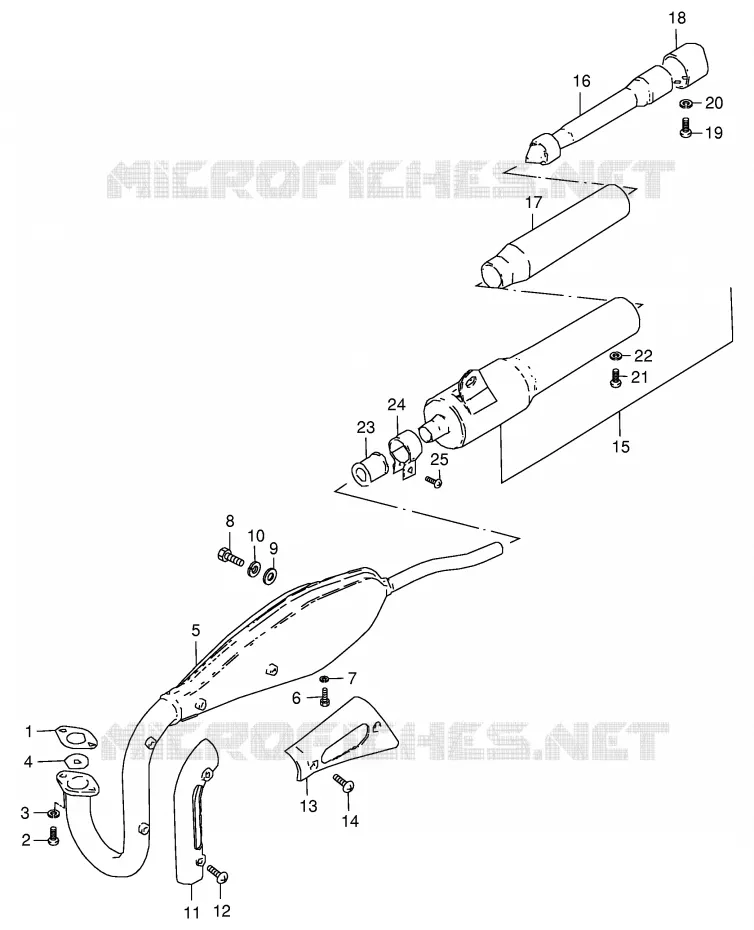 GELUIDDEMPER Suzuki MOTO 50 JR 1998  JR50W(P3/P28)