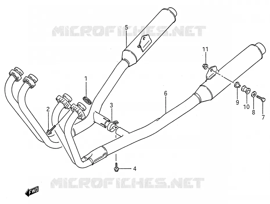 GELUIDDEMPER Suzuki MOTO 600 GSX-F 1992  GSX600FU2N(E28)