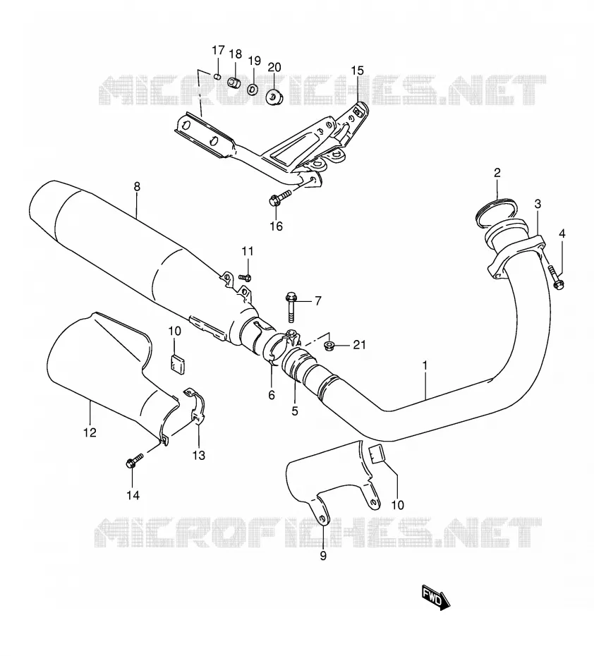 GELUIDDEMPER Suzuki MOTO 650 BOULEVARD 2003  LS650PK3(E3/E28)