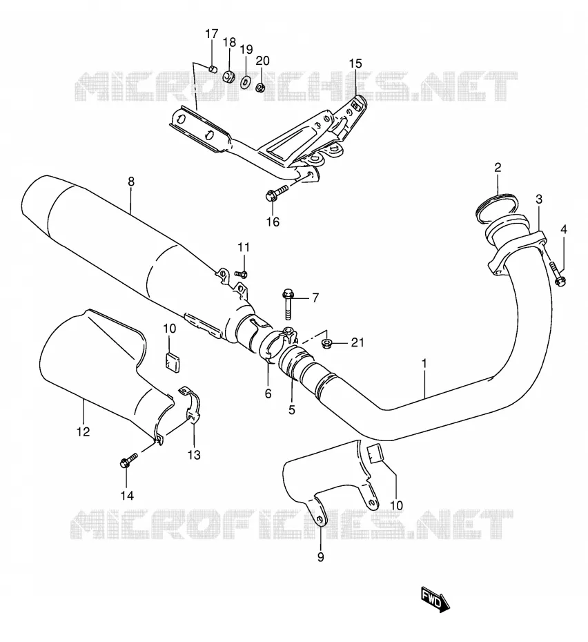 GELUIDDEMPER Suzuki MOTO 650 SAVAGE 2000  LS650PY(E2)