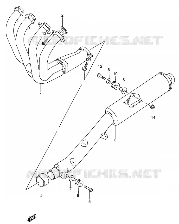 GELUIDDEMPER Suzuki MOTO 750 GSX 2000  GSX750Y(E4)