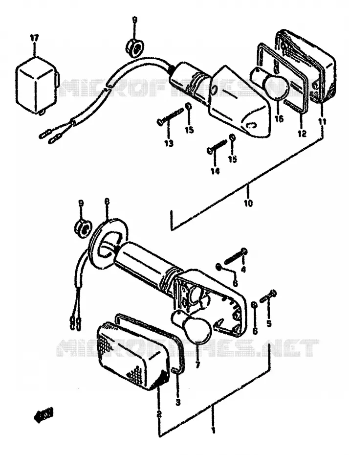 INDICATOREN (MODELE S) Suzuki MOTO 750 GSX-F 1991  GSX750FM(K-T)