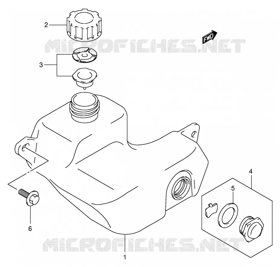 OLIE TANK Suzuki MOTO 80 JR 2001  JR80K1(P3/P28)