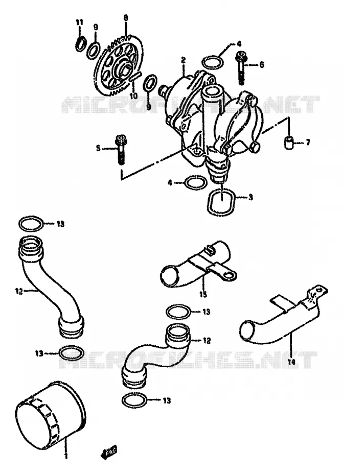 OLIEPOMP Suzuki MOTO 750 GSX-F 1995  GSX750FS(K-T)
