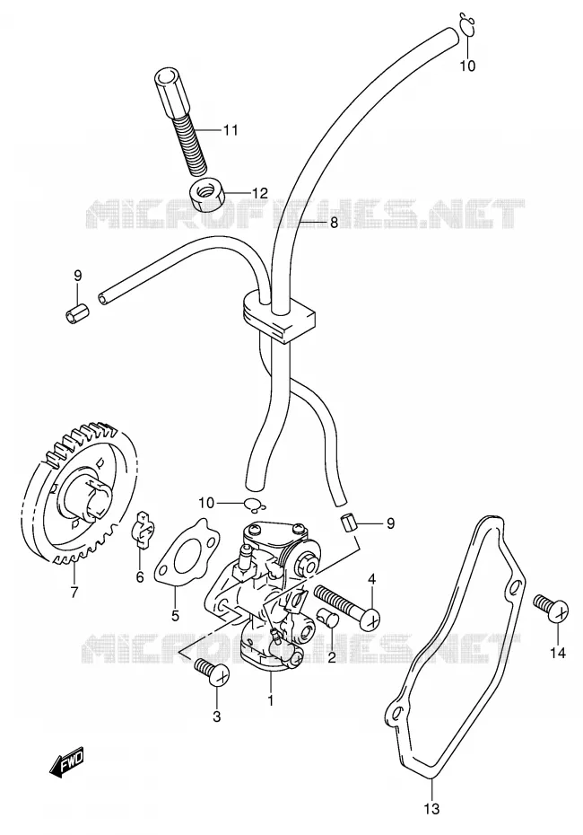OLIEPOMP Suzuki MOTO 80 JR 2002  JR80K2(P3/P28)