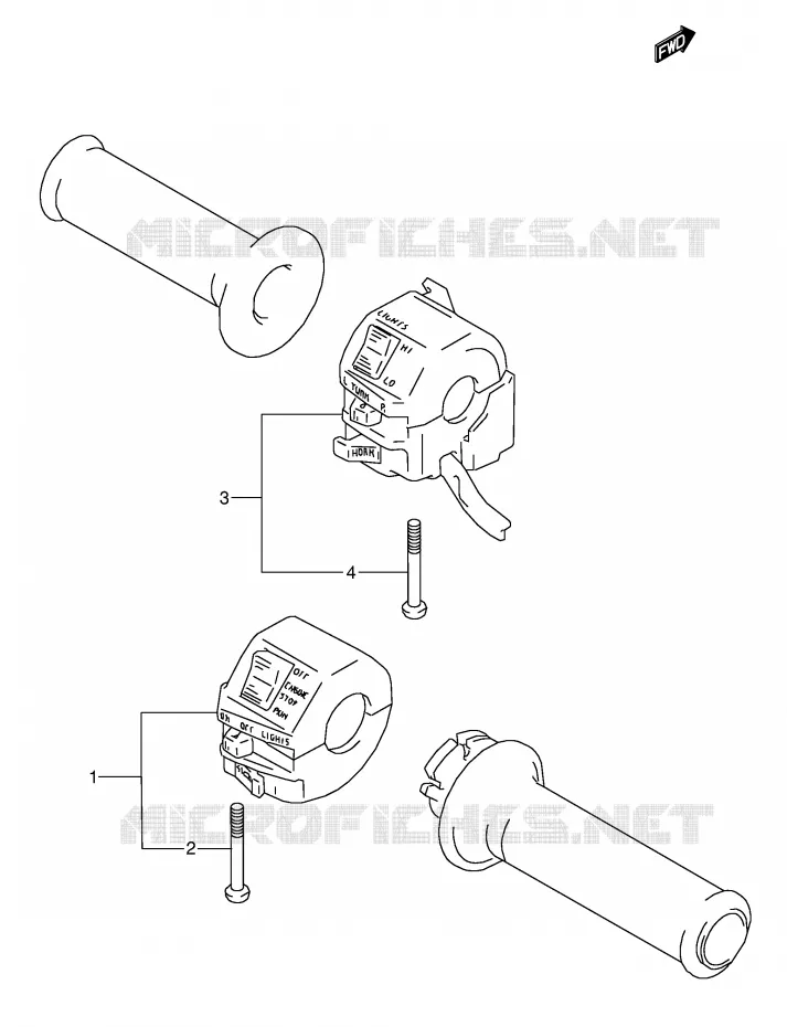 SCHAKELAARS (MODELE J) Suzuki MOTO 600 GSX-F 1990  GSX600FU2L(E2)