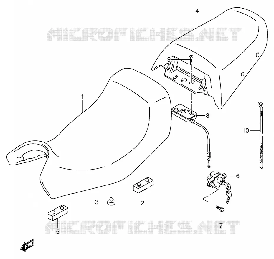SEAT Suzuki MOTO 600 GSX-F 1997  GSX600FU2V(E2)