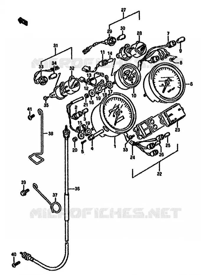 SNELHEIDSMETER Suzuki MOTO 750 GSX-F 1992  GSX750FN(K-T)