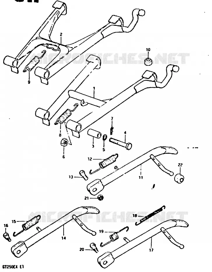 STAND Suzuki MOTO 250 GT 1992  GT250N(N/X)