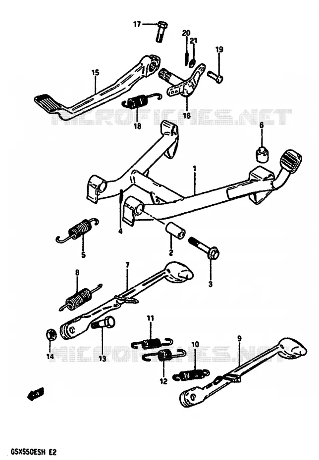 STAND Suzuki MOTO 550 GSX-E 1985  GSX550EF(F/G/H)