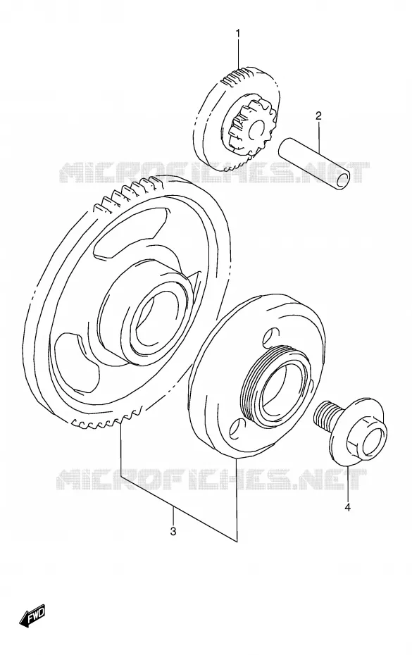 STARTMOTOR CLUTCH Suzuki MOTO 600 GSX-F 1991  GSX600FUM(E2)