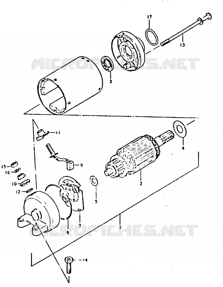 STARTMOTOR Suzuki MOTO 400 GSX 1981  GSX400SX(T/X)