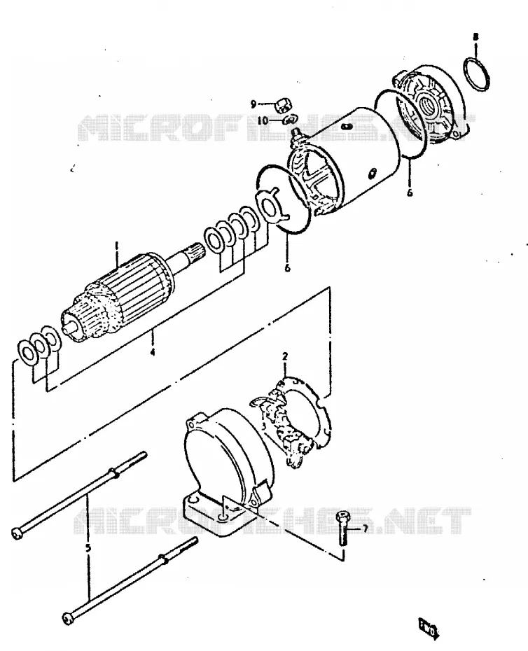 STARTMOTOR Suzuki MOTO 750 GSX-E 1981  GSX750EX(T/X)