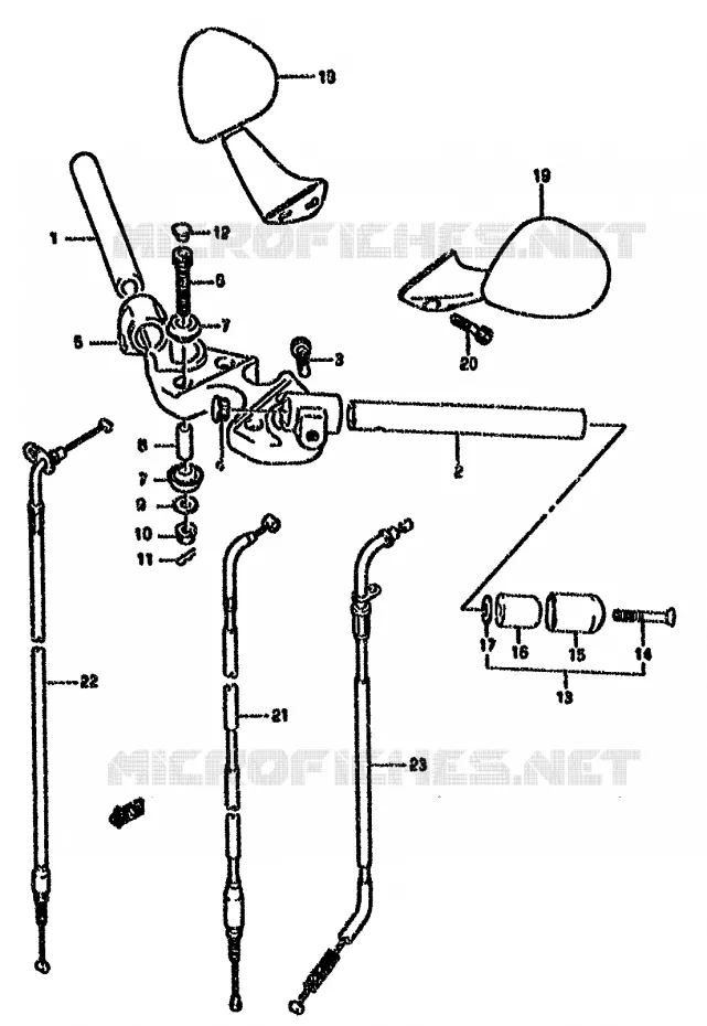 STUUR (MODELE R) Suzuki MOTO 750 GSX-F 1992  GSX750FN(K-T)