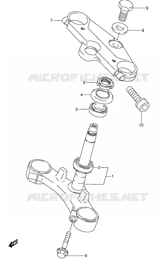 STUURKOLOM Suzuki MOTO 600 GSX-F 1992  GSX600FU2N(E2)