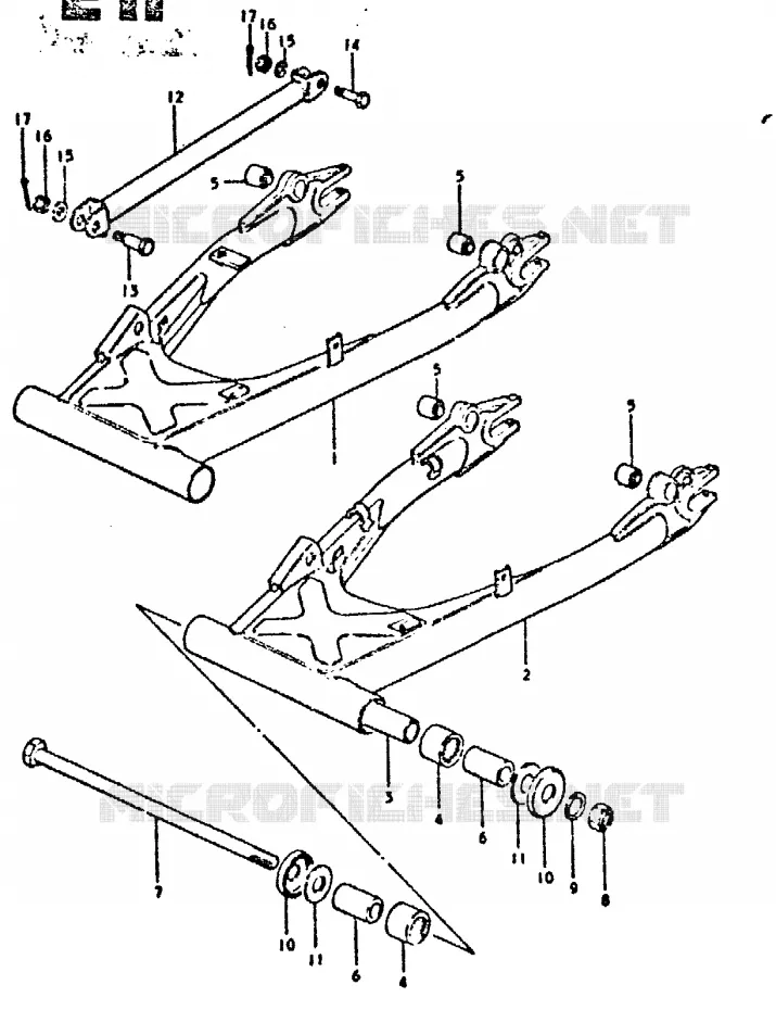 SWINGARM Suzuki MOTO 750 GSX-E 1981  GSX750EX(T/X)
