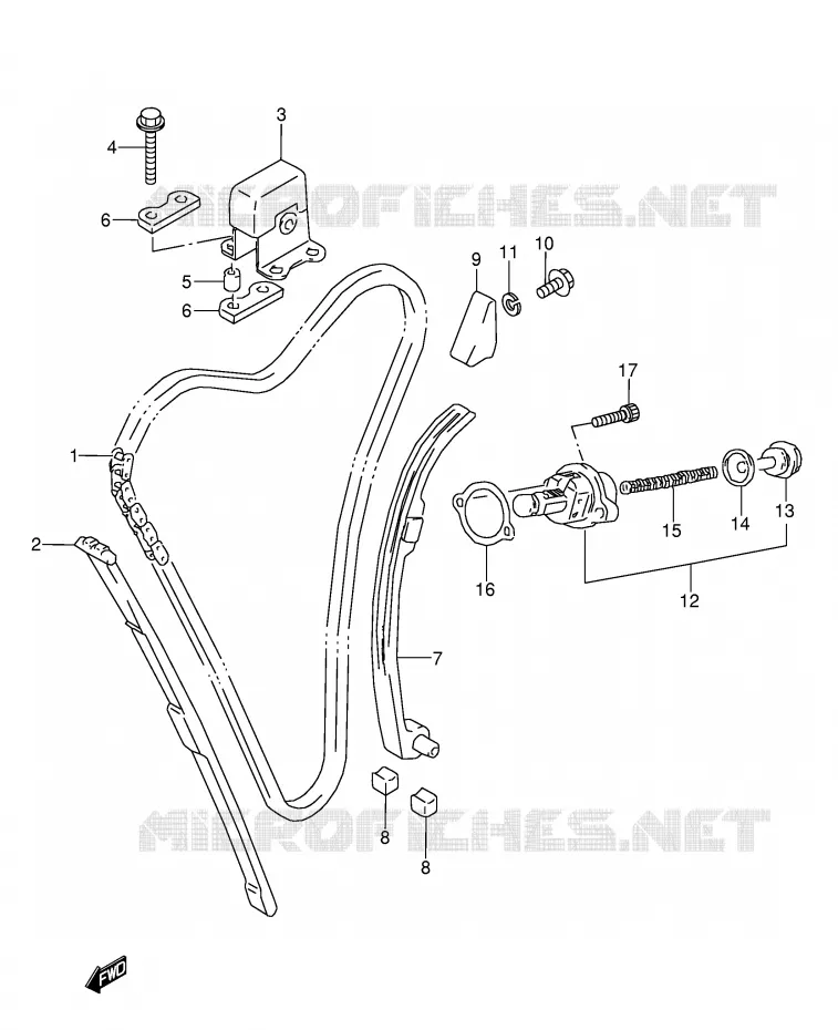 TIMING (MODELE J/K/L/M/N/P/R/S) Suzuki MOTO 600 GSX-F 1996  GSX600FU2T(E2)