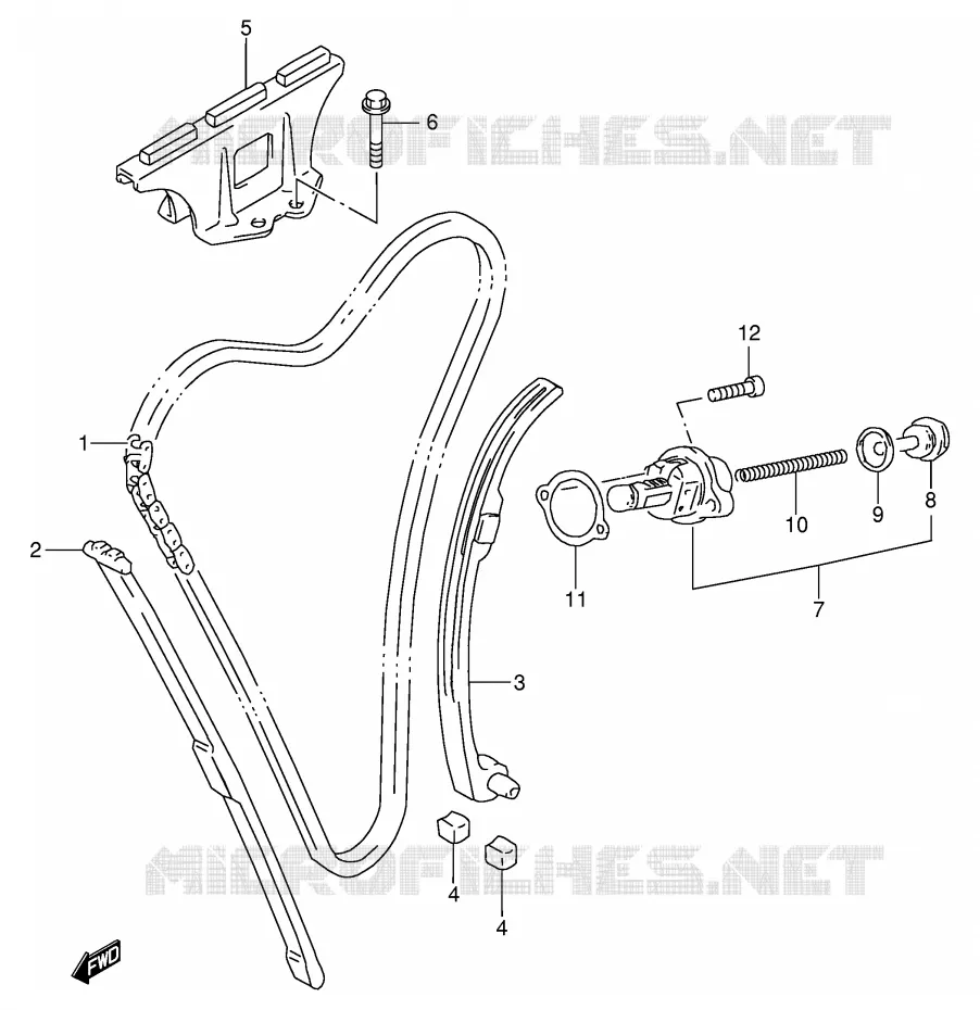 TIMING Suzuki MOTO 600 GSX-F 1997  GSX600FV(E2)