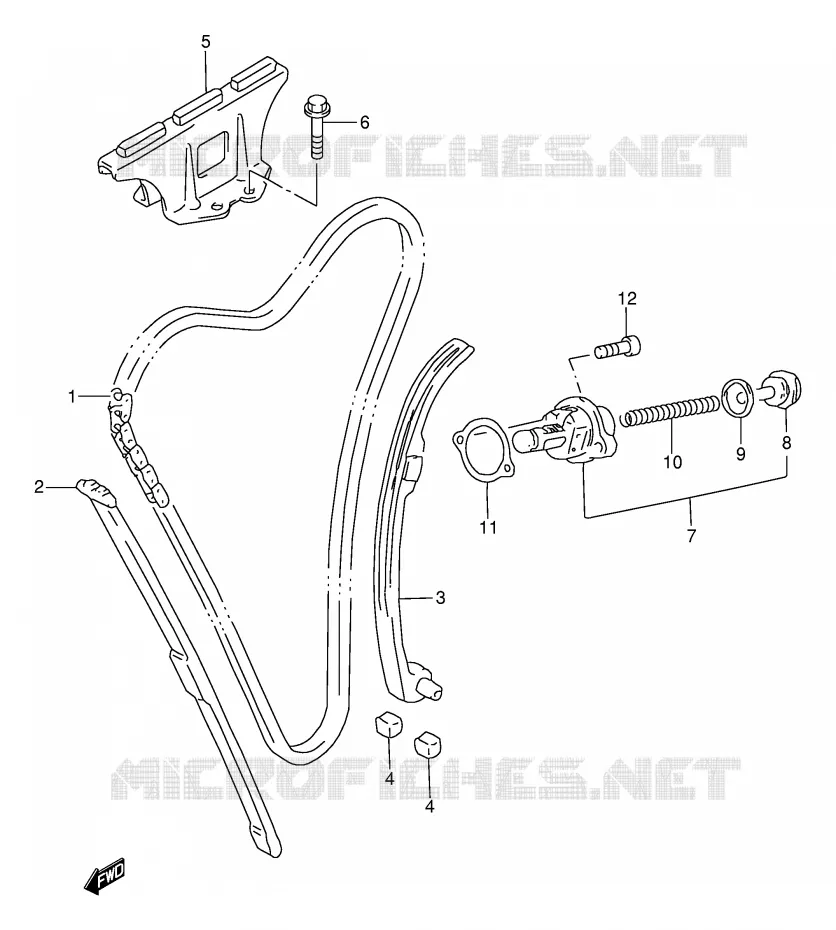 TIMING Suzuki MOTO 750 GSX-F 2003  GSX750FK3(E2)