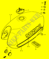 BENZINETANK (GSX750ESD) voor Suzuki GSX-E 750 1984