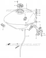 BENZINETANK (MODELE J/K/L) voor Suzuki GSX-F 600 1996
