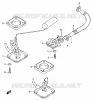 FUEL COCK MOTOR/TRANSMISSIE 750 suzuki-motorfietsen GSX 2001 DP017853