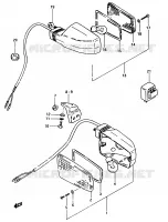 INDICATOREN (E1, E6, E24, E27, E30) voor Suzuki GSX-E 750 1984