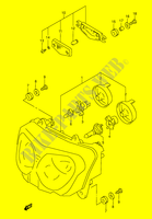 KOPLAMP (MODEL W/X/Y/K1/K2 E4,E17,E18,E22,E25,E34) voor Suzuki GSX-F 600 2001