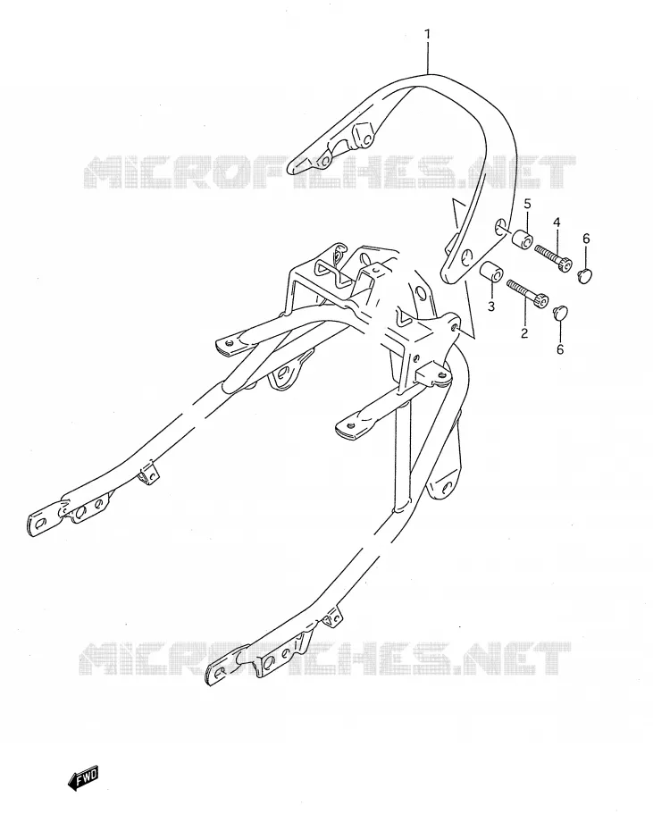 BACKREST Suzuki MOTO 750 GSX-F 1992  GSX750FN(E28)